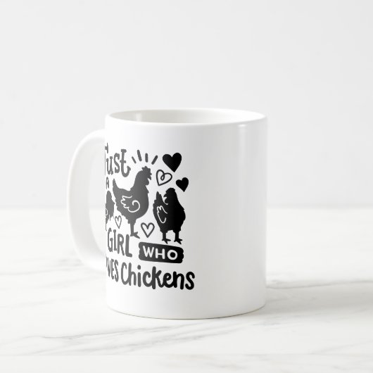 Mug de poulet amusant (Devant gauche)