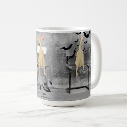 Mug de poulets à trois voix (Devant droit)