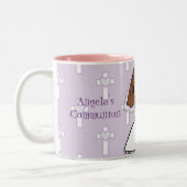 Mug de prénom de la fille de la première communion (Gauche)