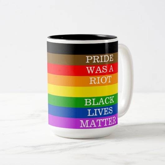 Mug de Pride/Black Lives Matt (Devant droit)