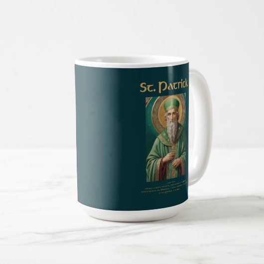 Mug de prière catholique St Patrick (Devant droit)