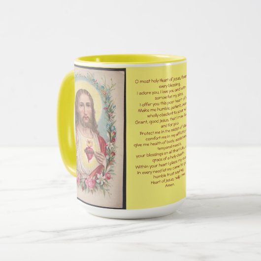 Mug de prière du Sacré-Coeur (Devant gauche)