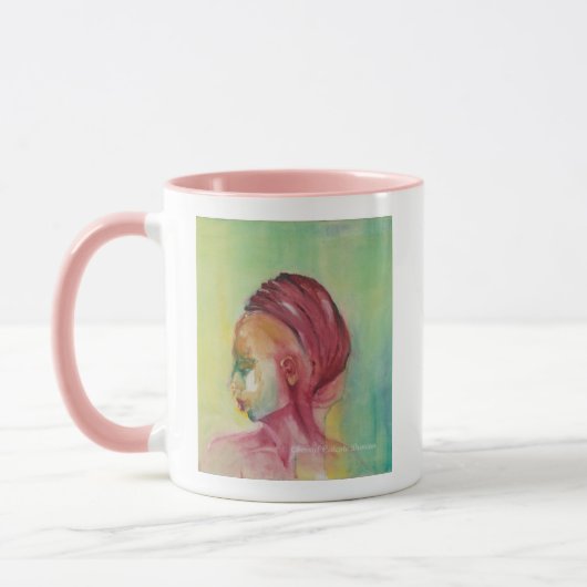 Mug de princesse africaine pour café, chocolat cha (Gauche)