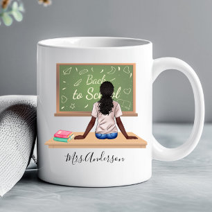 Mug de professeur avec tableau noir "Rentrée scola