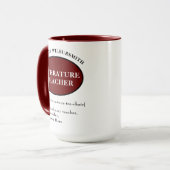 Mug de professeur de littérature personnalisée (Devant gauche)