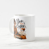 Mug de professeur de musique d'Halloween « Cute Bo (Devant gauche)