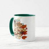 Mug de puzzle d'automne - Pièce par pièce, Vibes c (Devant gauche)