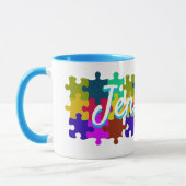 Mug de puzzle personnalisé (Gauche)