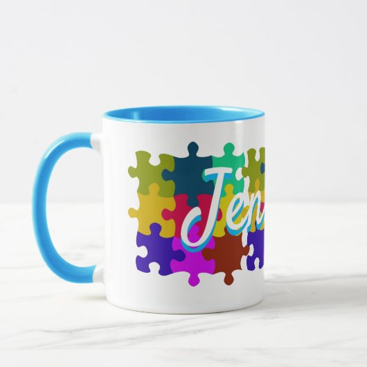 Mug de puzzle personnalisé (Gauche)
