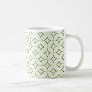 Mug de rayonnement rétro, vert olive