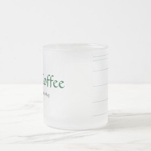 Mug de recette de café irlandais (Centre)