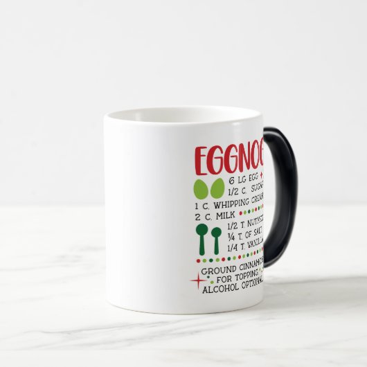 Mug de recette Eggnog (Devant droit)