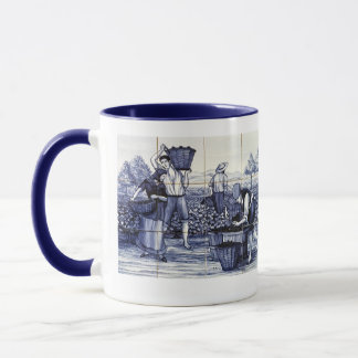 Mug de récolte de vin d'Azulejo
