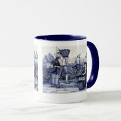 Mug de récolte de vin d'Azulejo (Devant droit)