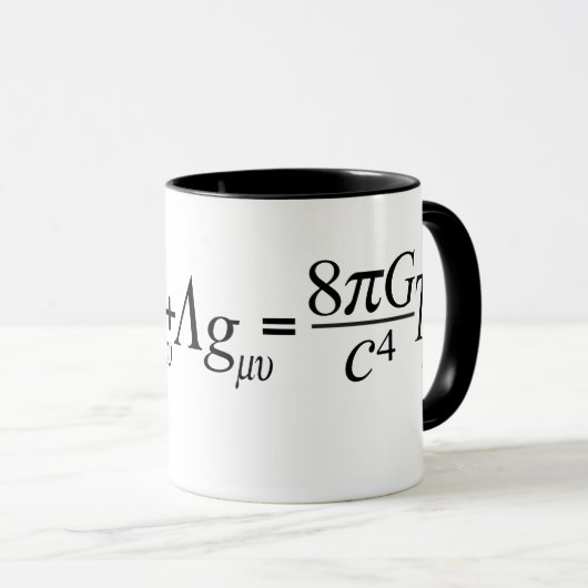 MUG DE RELATIVITÉ D'EINSTEIN (Devant droit)