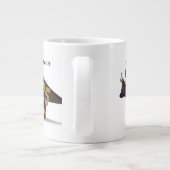 Mug de remise de diplôme noir or personnalisé 2025 (Dos)