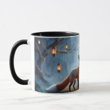 Mug de renard de lanterne - Spirit Animal Magique