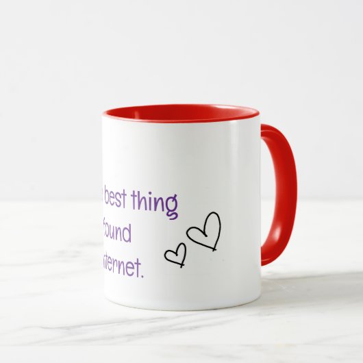Mug de rencontres Internet (Devant droit)