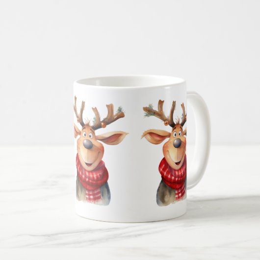 Mug de rennes comiques (Devant droit)