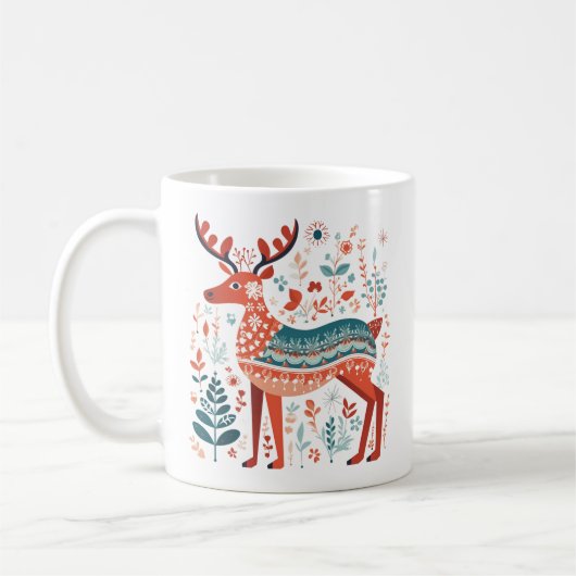 Mug de rennes de fête (Gauche)
