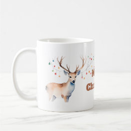 Mug de rennes de Noël coloré