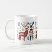 Mug de rennes de Noël scandinave (Gauche)