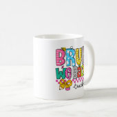Mug de rentrée scolaire pour enseignant avec un de (Devant droit)