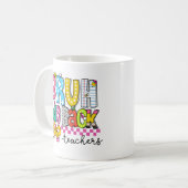Mug de rentrée scolaire pour enseignant avec un de (Devant gauche)