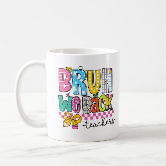 Mug de rentrée scolaire pour enseignant avec un de (Gauche)