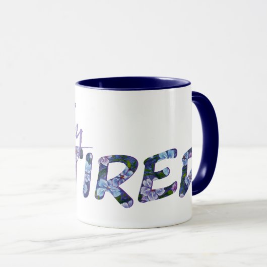 Mug de retrait de Phlox Violet (Devant droit)