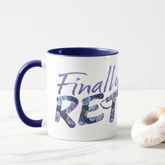 Mug de retrait de Phlox Violet (Avec donut)