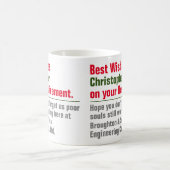 Mug de retraite avec nom et message personnel (Centre)