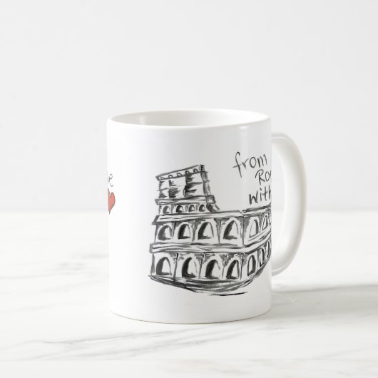 Mug De Rome avec amour (Devant droit)