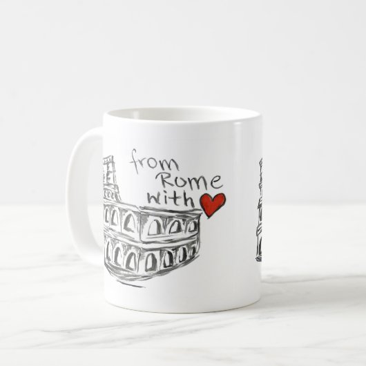 Mug De Rome avec amour (Devant gauche)
