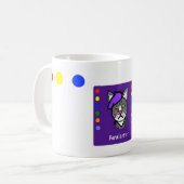 Mug de roulettes violettes (Devant gauche)