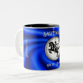 Mug de Sagittaire Bleu (Devant gauche)
