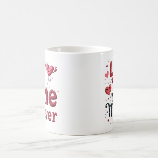 Mug de Saint Valentin avec design rétro (Centre)