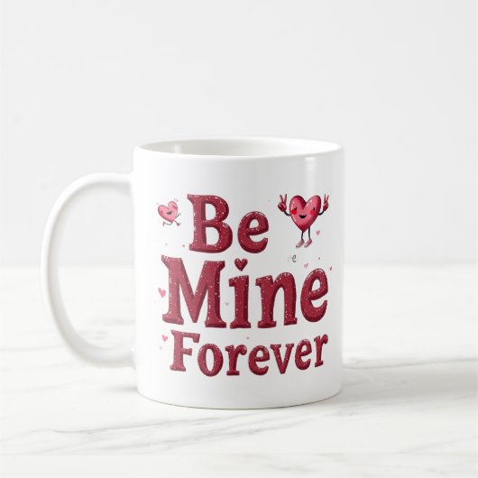Mug de Saint Valentin avec design rétro (Gauche)