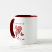 Mug de Saint-Valentin romantique (Devant gauche)