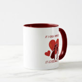 Mug de Saint-Valentin romantique (Devant droit)