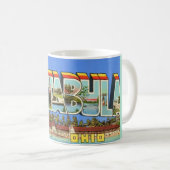 Mug de salutation rétro Ashtabula Ohio (Devant droit)
