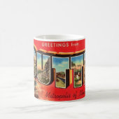 Mug de salutation rétro Butte Montana (Centre)