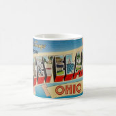 Mug de salutation rétro Cleveland Ohio (Centre)