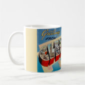 Mug de salutation rétro Cleveland Ohio (Gauche)