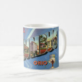 Mug de salutation rétro Columbus Ohio (Devant droit)