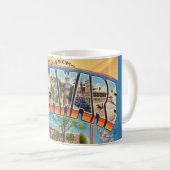 Mug de salutation rétro Delaware (Devant droit)