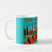 Mug de salutation rétro Louisville KY (Gauche)