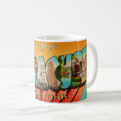 Mug de salutation rétro Syracuse New York (Devant droit)