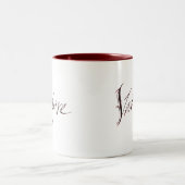 Mug de sang vampire - Lettres d'Halloween (Centre)