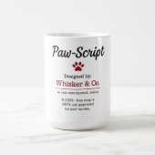 Mug de script de chat drôle (Centre)